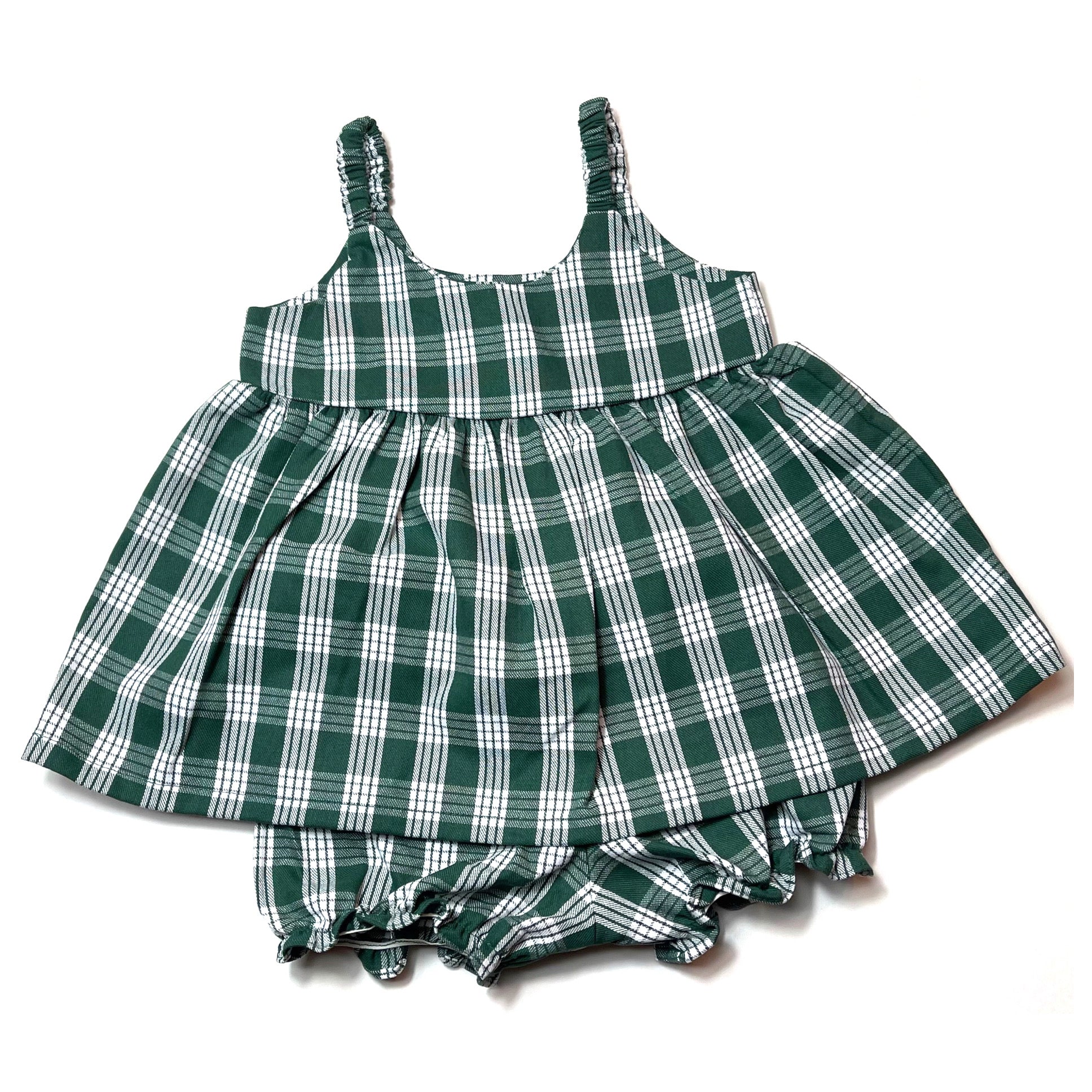 Baby 2pc Dress & Bloomer Set in Green