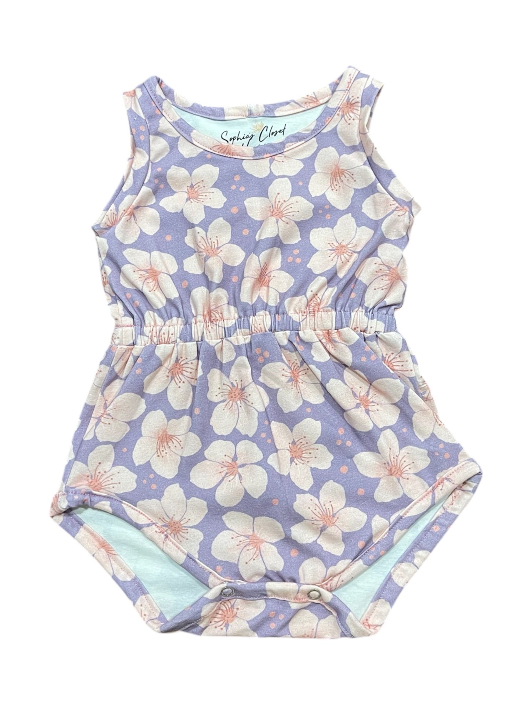 Baby Romper in Cherry Blossom