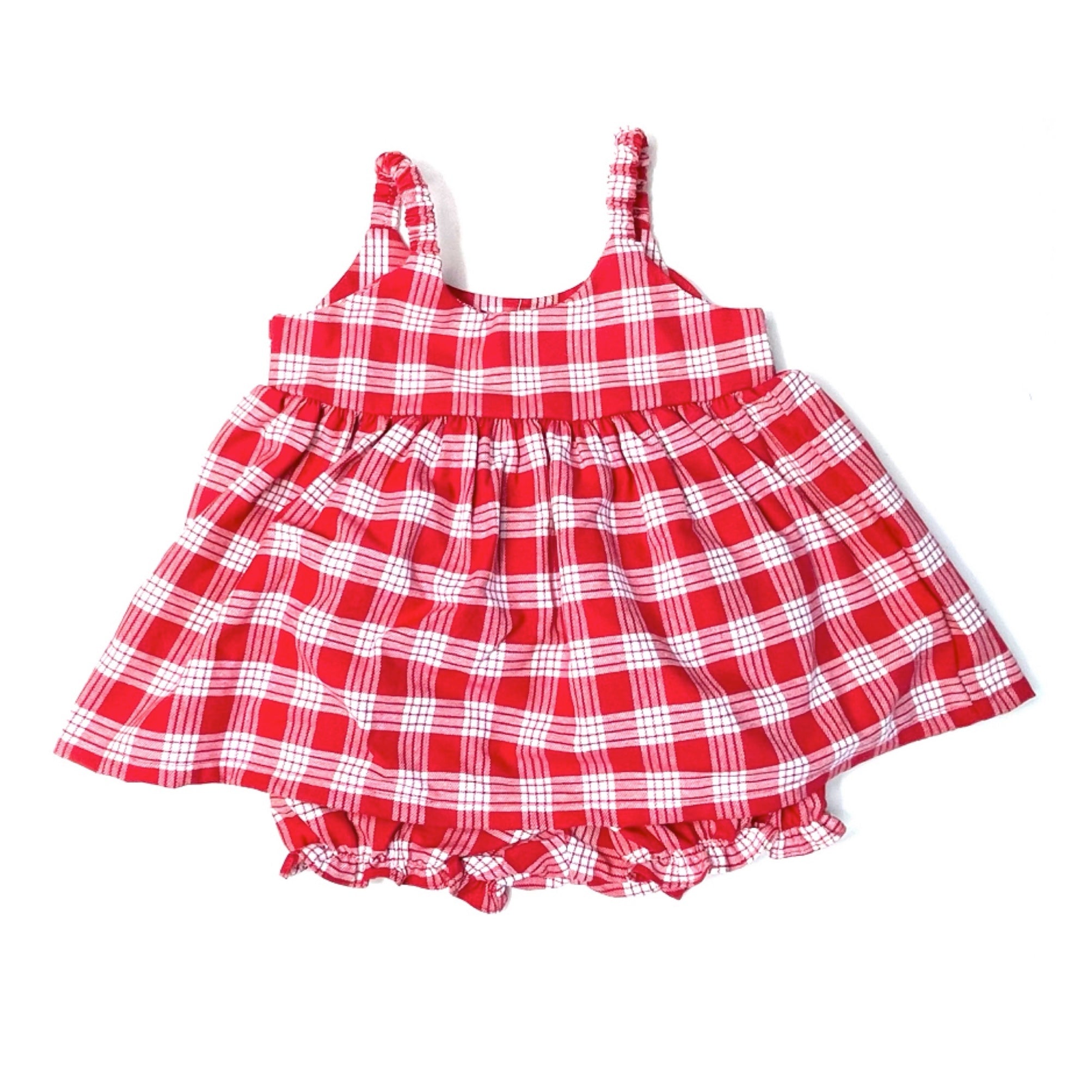 Baby 2pc Dress & Bloomer Set in Red
