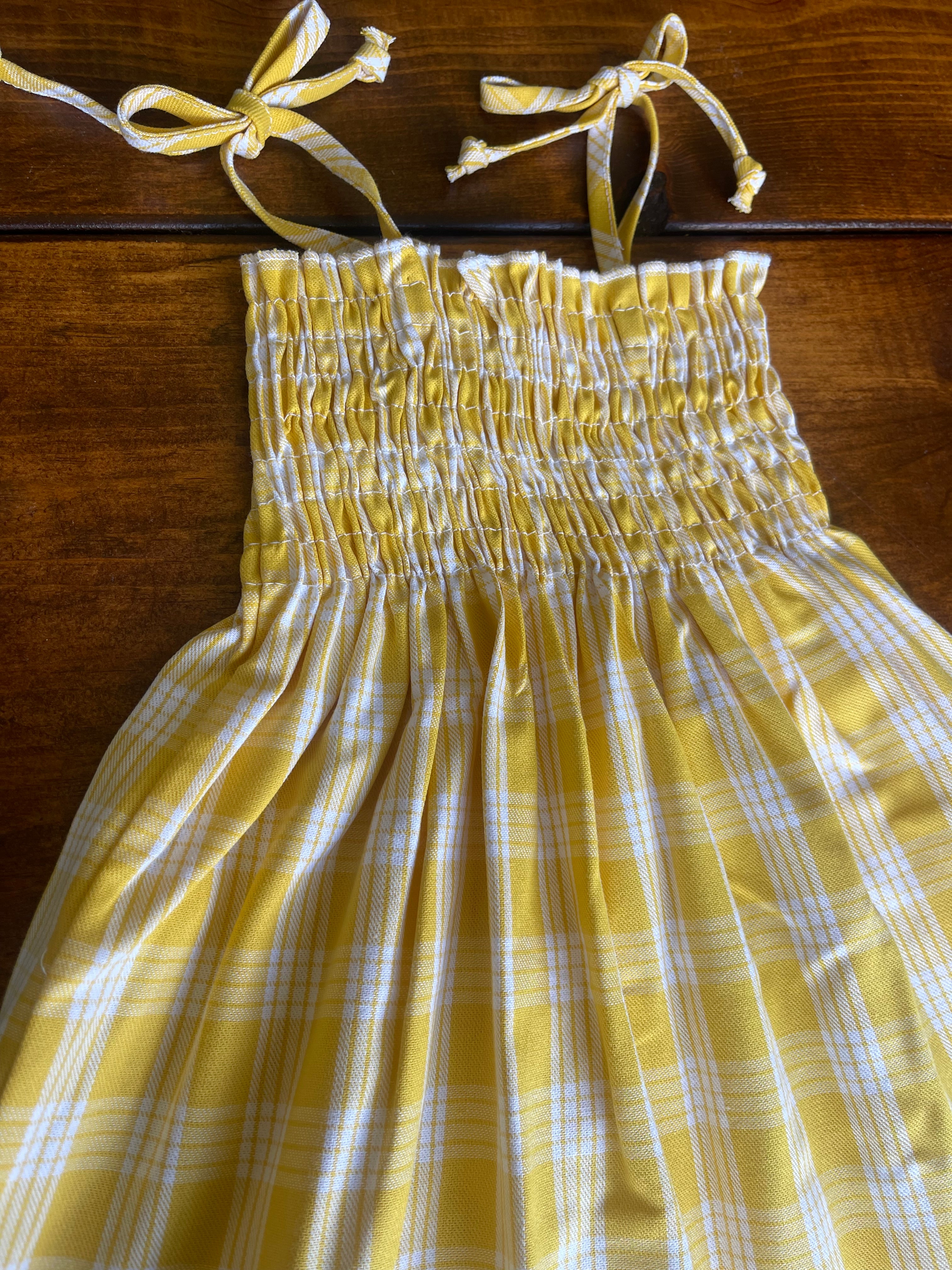 Palaka Dress in Yellow
