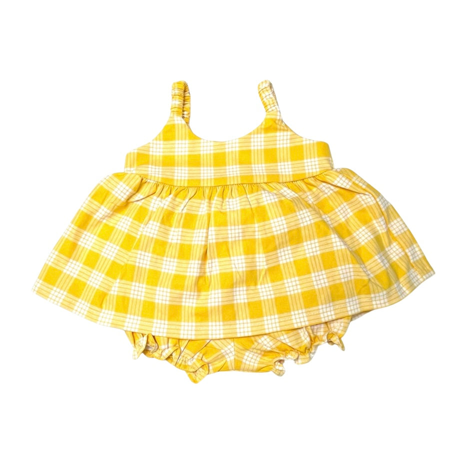 Baby 2pc Dress & Bloomer Set in Yellow