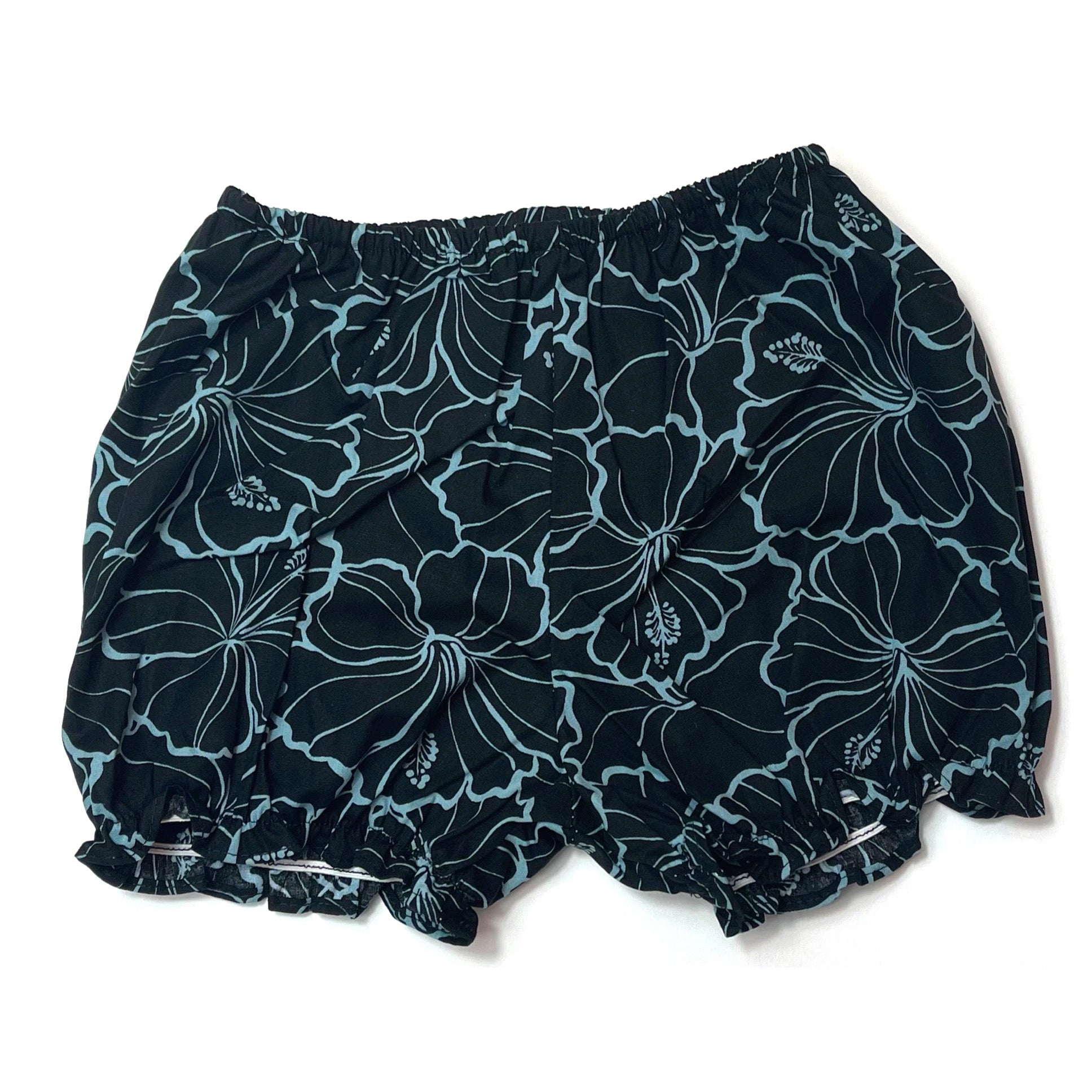 Baby Dress & Bloomer Set in Teal Hibiscus