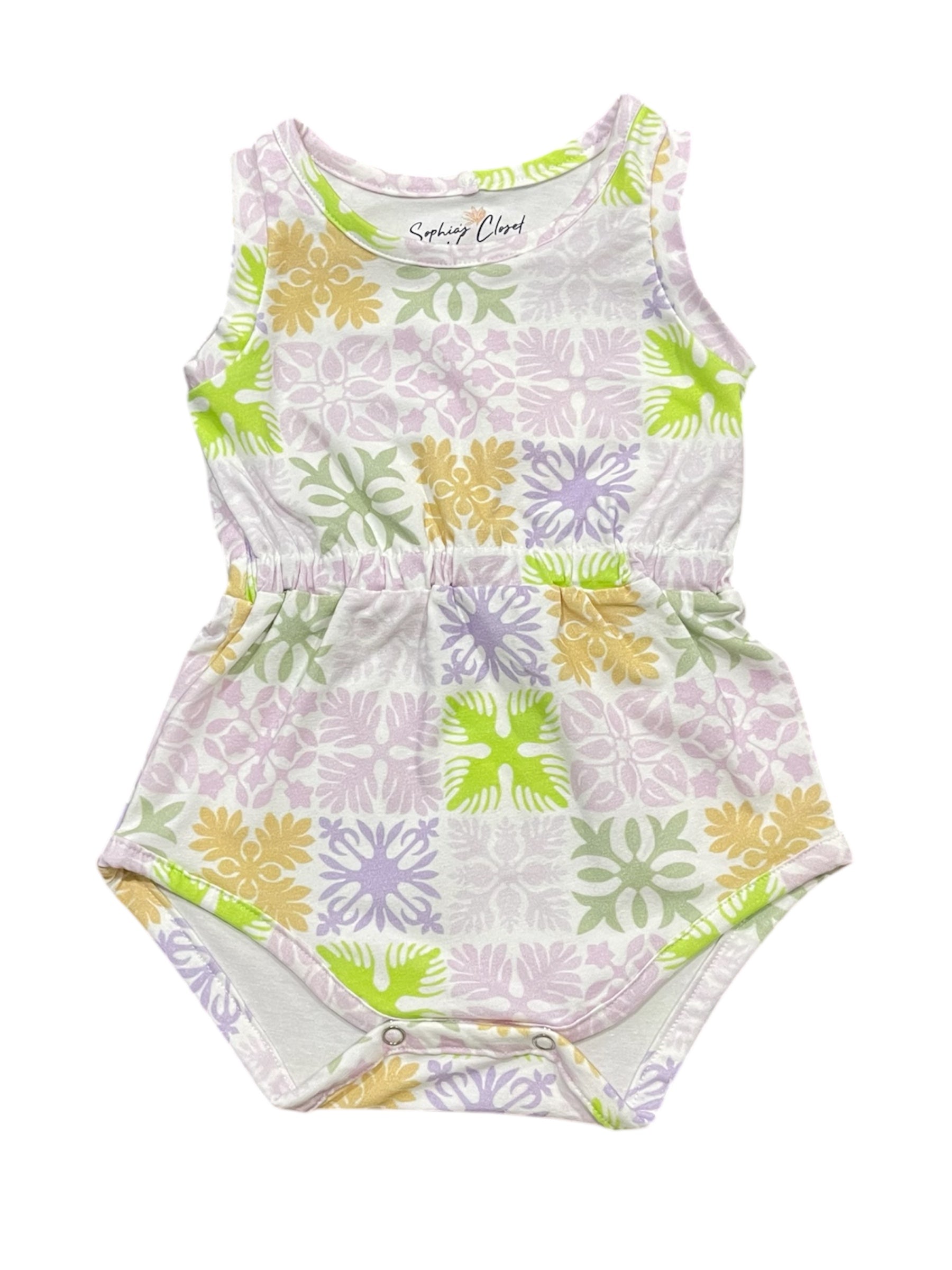 Baby Romper in Pastel HYN Quilt