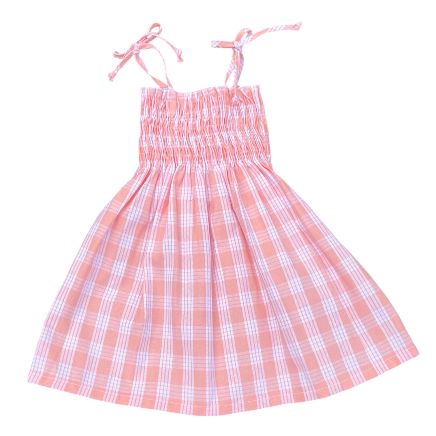Palaka Dress in Coral
